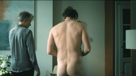 Steven Cree Naked as Bob Poland. Butt, Shirtless, Straight, brown hair, morning after. 199017
