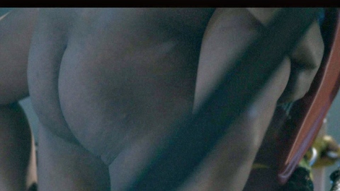 Kris D. Lofton Nude as Jenard Sampson. Butt, Shirtless, Straight, black, boxing ring. 199160