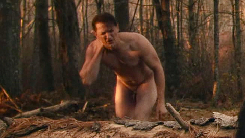 Clayton Spencer Naked in Bone Lake. Penis, Shirtless, injured, nude. 199291