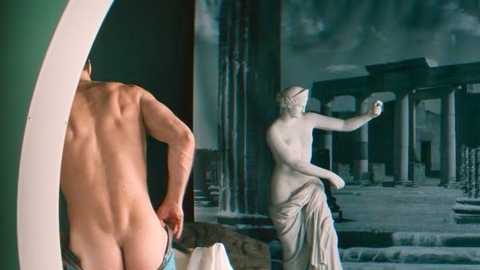Marco Rossetti Nude in Mrs Playmen. Butt, muscular, nude. 199228