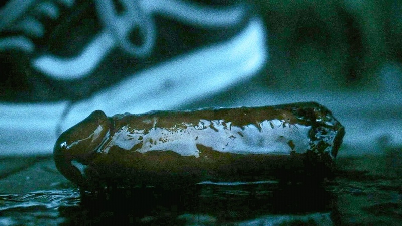 William Lott Nude as Zeke. Penis, Prosthetic, cut off penis. 199466