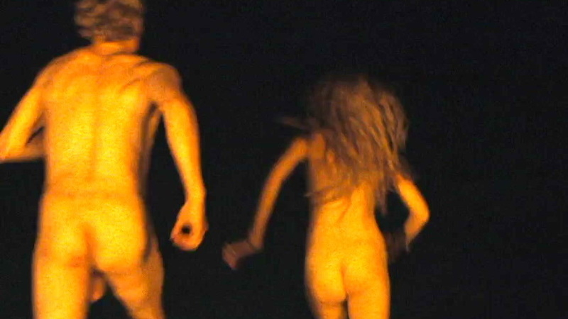 Daniel Sträßer Naked in Funeral for a Dog. Butt, Penis, back, beach. 199477