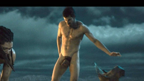 Nudes of Creticus from Spartacus: House of Ashur. Balls, Erect, Penis, Prosthetic, Shirtless, fighting, nude. 199536