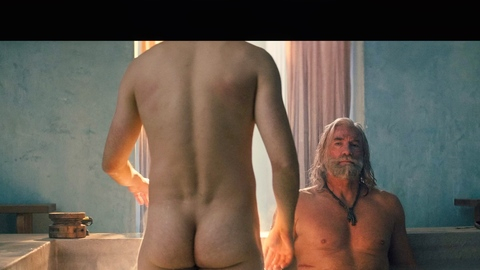 Arlo Gibson Naked in Spartacus: House of Ashur. Butt, bath, bathing. 199795