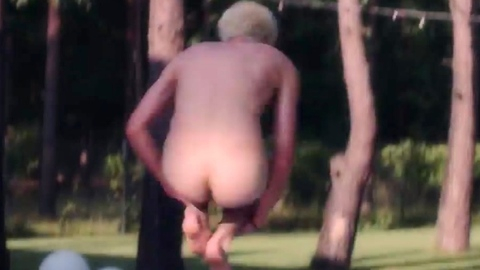Mieszko Chomka Nude as 'Kundel'. Butt, blonde, jumping into pool. 200132