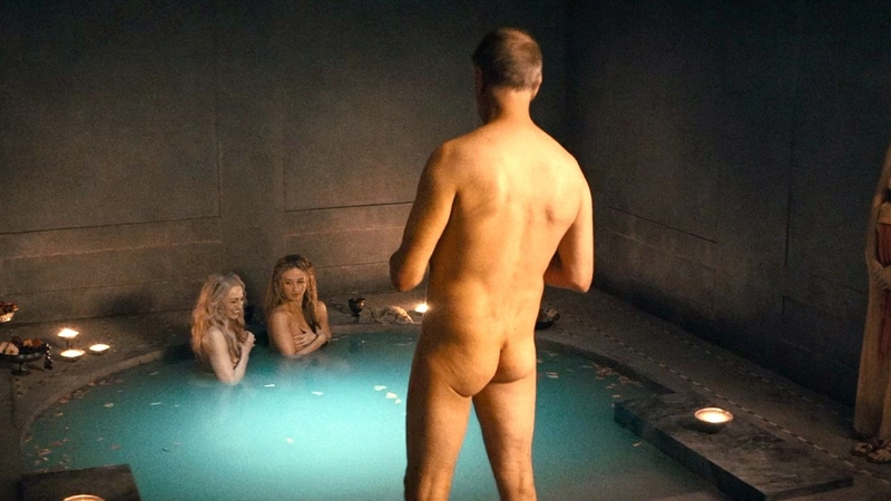 Adam Gardiner Nude as Servius. Butt, bath, bathing. 200264