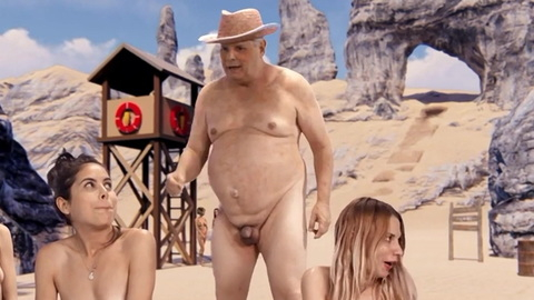 Greg Lewolt Naked in Mutants of Nature Cove. Balls, Penis, Shirtless. 200461