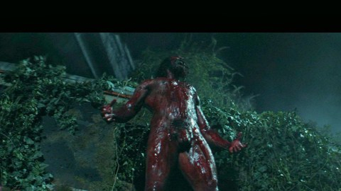 Chi Lewis-Parry Nude as Samson. Balls, Penis, Prosthetic, Shirtless, big, big arms. 200564
