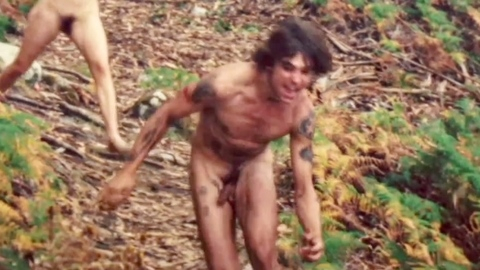 Mitch Martin Nude as Nuno. Balls, Penis, Shirtless, long hair, nude. 200576