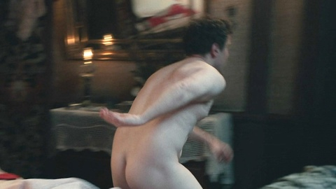 Joshua McGuire Nude as Erasmus Ross. Butt, Shirtless, Straight, brothel, brown hair. 200618
