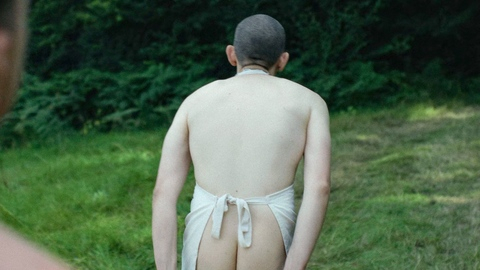 Harry Melling Nude as Colin. Butt, apron, buzzcut. 201248