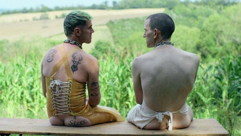 Jake Shears Nude as Kevin. Butt, green hair, nude. 201260