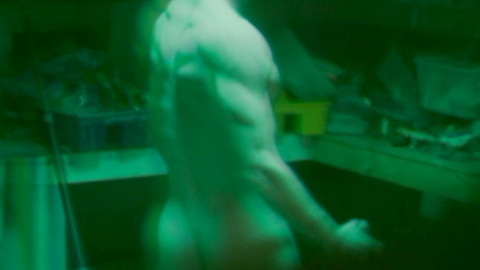 Stalker from I Know Exactly How You Die Naked. Butt, beard, green lighting. 201359