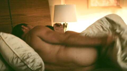 Mateo from M.I.A. Naked. Butt, brown hair, in bed. 201653