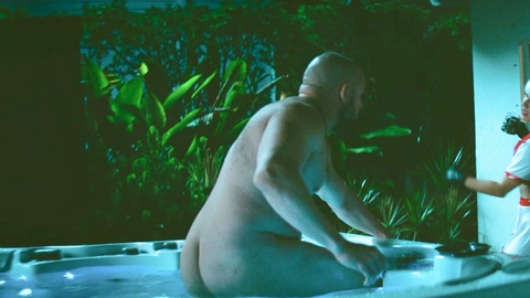 Gabriel Rodriguez Naked as Xavier. Butt, Shirtless, Straight, bald, beard. 201657
