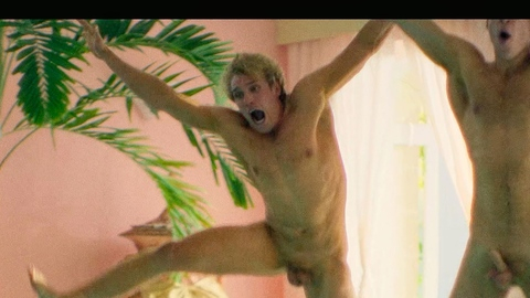 Bobby Lockwood Naked as Dommie Carlisle. Balls, Penis, Shirtless, jumping into pool, nude. 201741