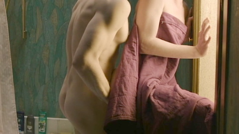 Felix from Easy Girl Naked. Butt, Shirtless, Straight, bathroom, man bun. 202043