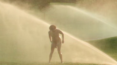 Eric André Naked as Marcus Pinchel. Penis, Prosthetic, Shirtless, distant, golf course. 202197