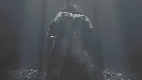 Aaron Taylor-Johnson Nude in Werwulf. Butt, A-List, beard. 202207