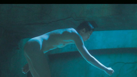 Uta Uchida Naked in Human Vapor. Butt, Shirtless, concrete room, nude. 202249