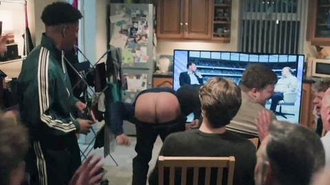 Tyler Dobbs Nude as Trent. Butt, bent over, mooning. 202358
