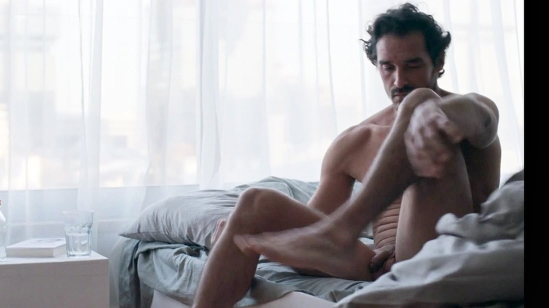 Rodrigo Soares Nude in Match. Balls, Penis, Shirtless, getting out of bed, muscular. 202492
