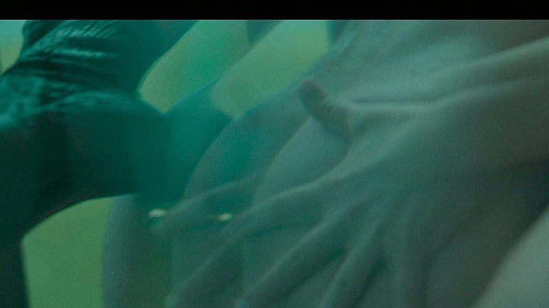 Simone Susinna Naked in Heaven in Hell. Butt, close up, grabbing butt. 202573