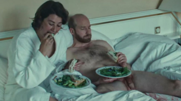 Nude with Food and Drinks Fetish Drinks Eating 53