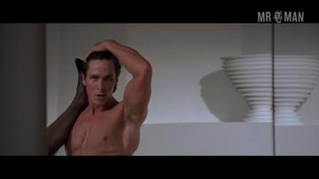 Christian Bale in American Psycho (2000) Butt Shirtless Bulge Butt 388
