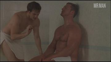 Scott Lowell, Peter Paige, Matthew G. Taylor in Queer As Folk (2000-2005) Shirtless Balls Bulge 75142
