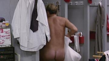 Corbin Bernsen, Dennis Haysbert in Major League (1989) Balls Butt Shirtless Thong Underwear Balls Butt 9045
