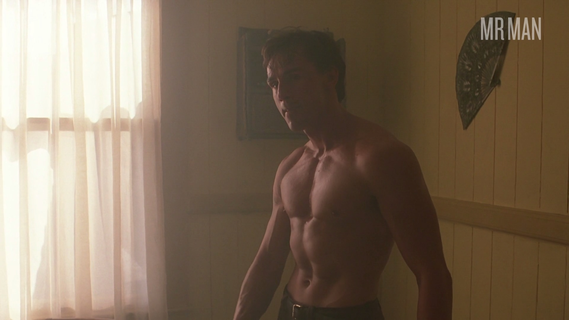 Hottest Olivier Gruner Scene in Nemesis. Sexy, Shirtless, butt. 29216