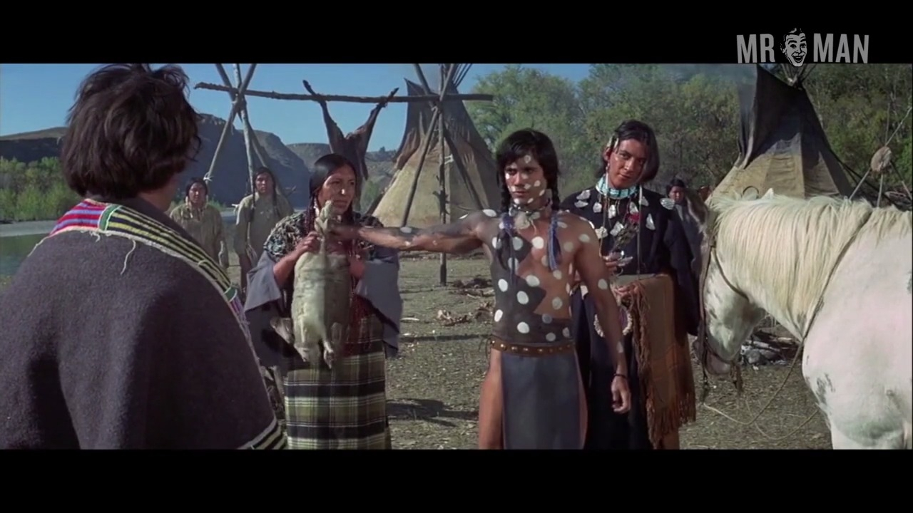 Hottest Cal Bellini Scene in Little Big Man. Shirtless, sexy. 15272