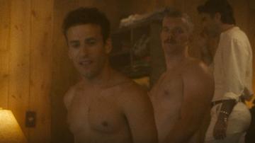 Zachary Quinto, Russell Tovey, Danny Kornfeld in American Horror Story (2011-2024) Gay Shirtless Butt Gay 74282