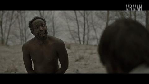 Michael Kenneth Williams Naked in The Road. Shirtless, Balls. 2131