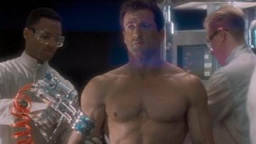 Sylvester Stallone Naked in Demolition Man. Butt, Shirtless. 2041