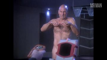 Hottest Patrick Stewart Scene in Star Trek: The Next Generation. Sexy, Shirtless. 59441