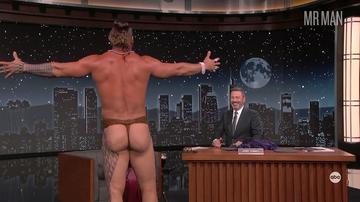 Sexiest Scenes of Self - Guest from Jimmy Kimmel Live!. Shirtless, Thong, Underwear. 74315