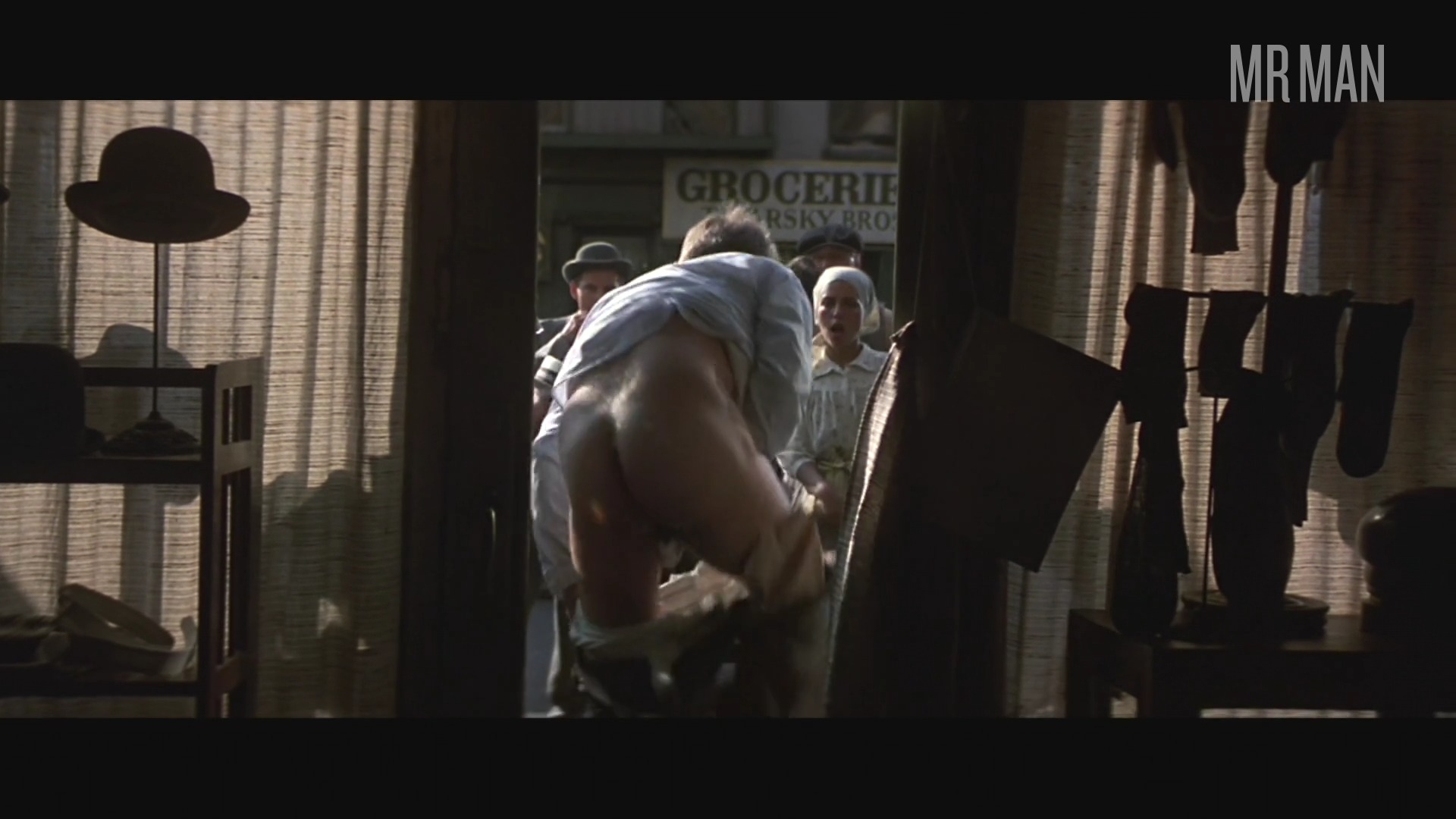George J. Manos Naked as Novelty Shop Storeman. Butt. 67245