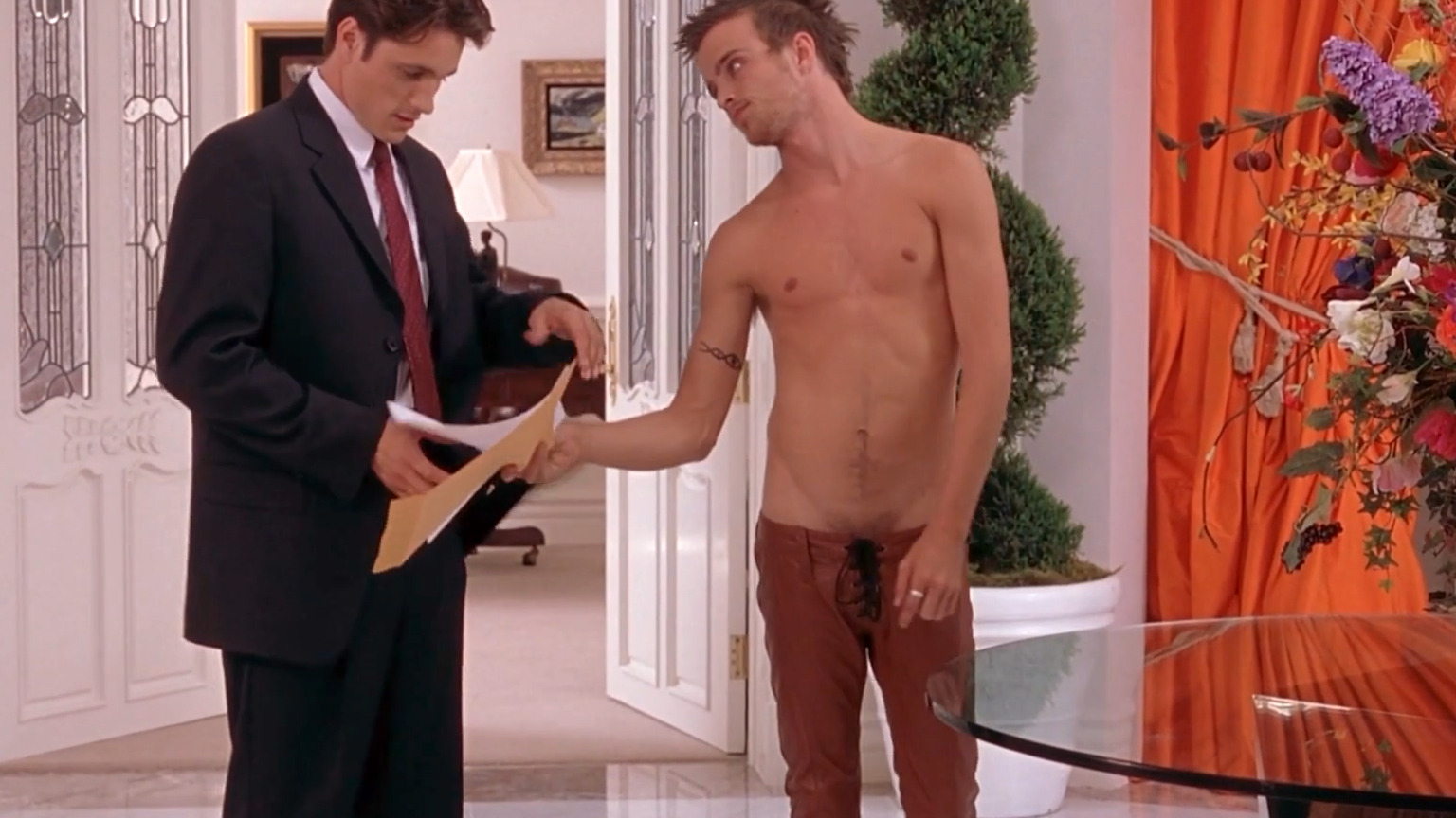 Hottest Aaron Paul Scene in Perfect Opposites. Sexy, Shirtless, butt. 2828