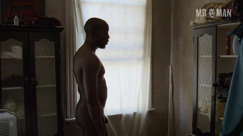 Michael Kenneth Williams Nude as Omar Little. Butt, Shirtless, Balls, Penis, gay, sexy. 7844