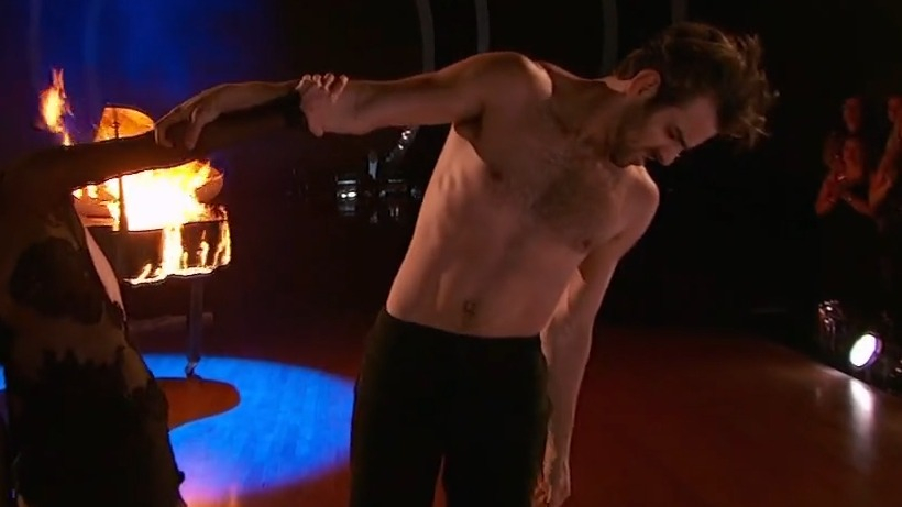 Hottest Nyle DiMarco Scene in Dancing with the Stars. Sexy, Shirtless, underwear. 14342