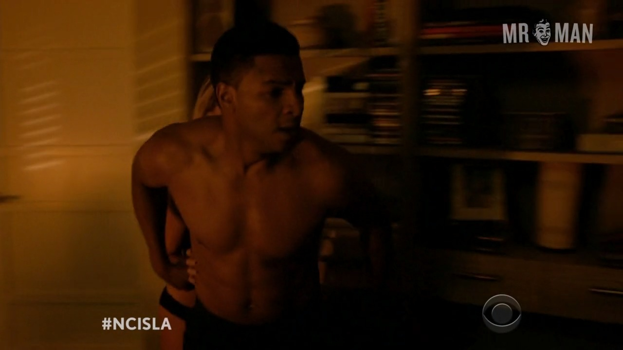Sexiest Marc Anthony Samuel Scene in NCIS: Los Angeles. Sexy, Shirtless, Straight. 16825