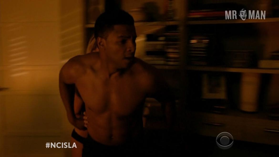 Sexiest Marc Anthony Samuel Scene in NCIS: Los Angeles. Sexy, Shirtless, Straight. 16825