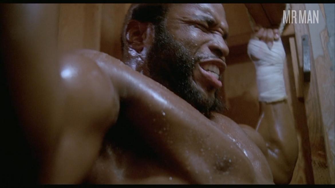Sylvester Stallone, Mr. T in Rocky III (1982) Sexy Shirtless Bathing Suit Sexy 2321