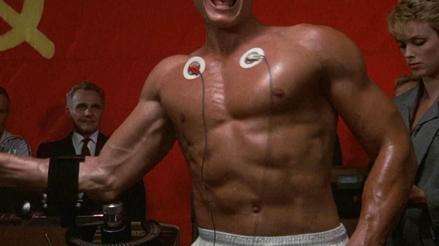 Sexiest Sylvester Stallone Scene in Rocky IV. Sexy, shirtless. 2515