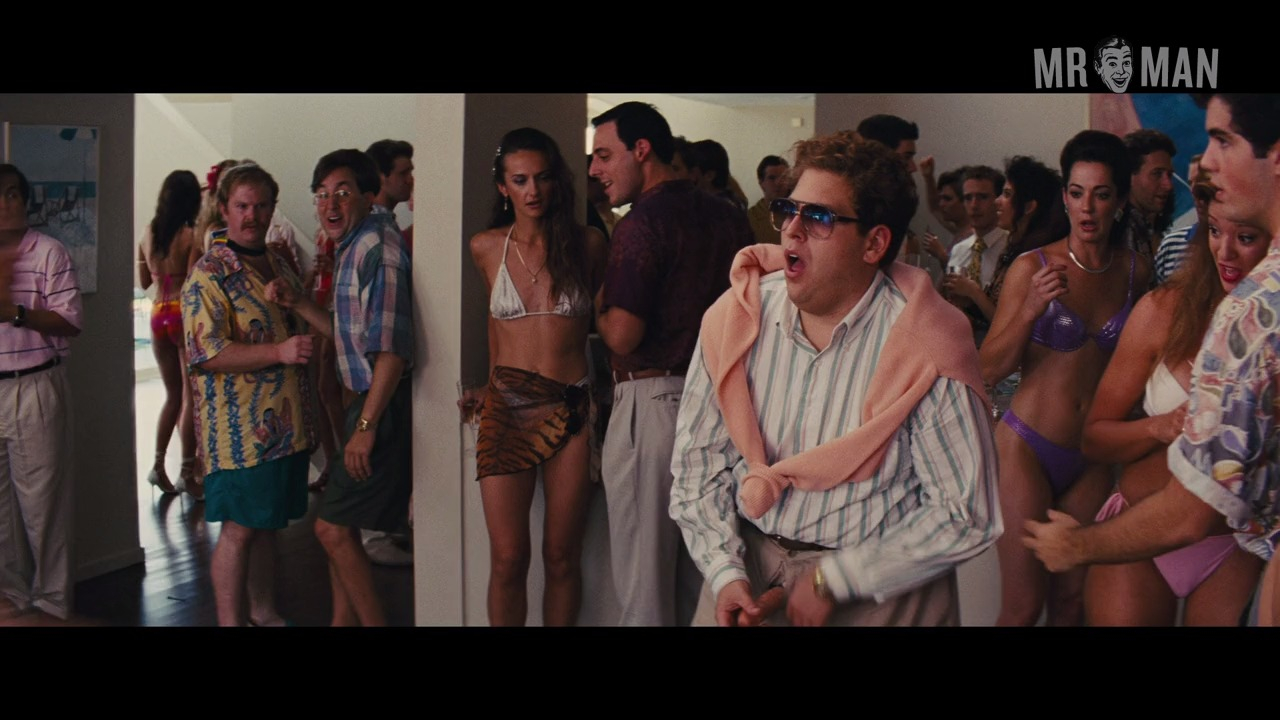 Jonah Hill Nude as Donnie Azoff. Erect, Penis, Prosthetic, sexy. 3566