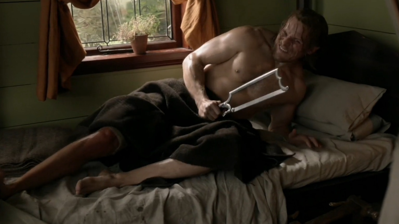 Outlander's Sexiest Scenes with Sam Heughan. Shirtless, butt, gay. 48150