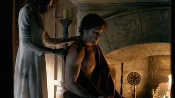 Sam Heughan in Outlander (2014) Shirtless Butt Gay 6386
