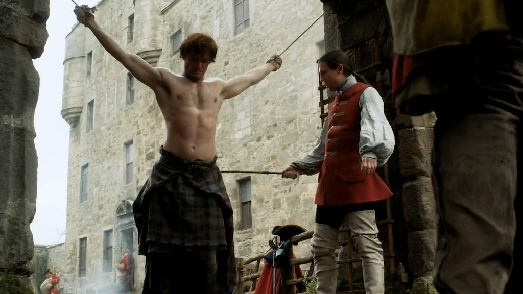 Hottest Jamie Fraser Scenes. Shirtless, butt, gay. 6387